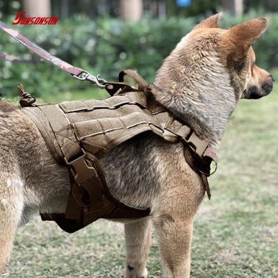 China 2021 High Level Tactical Adjustable Dog Harness Durable/Tactical/Adjustable/Waterproof & Pet Advance Dog Harness With Khalei Black for sale