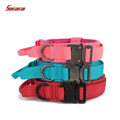 China Nylon High Level 2021 Durable/Adjustable Customs Lead Training Dog Collars and All Season Dog Collar for sale