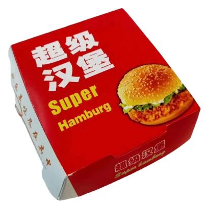 China 300gsm Food Grade Size Food Grade Recyclable Hamburger Wrapping Paper Recyclable Custom Box PAP Paper Thick Paper for sale