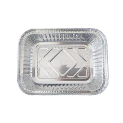 China Food Building Rational Rectangle Aluminum Foil 910ml Disposable Container Tray for sale