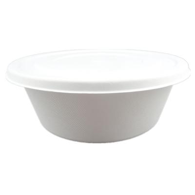 China 12oz Disposable Wholesales Environmentally Friendly Biodegradable Fast Food Packaging Sugar Cane Bagasse Take Out Bowl for sale