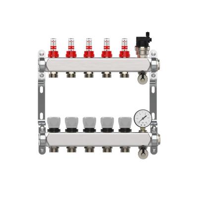 China Modern Clean Design Hot Diverse Design Stainless Steel Air Intake Floor Heating Manifold for sale