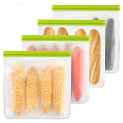 China Household HCT Wholesale Frosted Peva Bags For Snacks Transparent Peva Storage Bags for sale