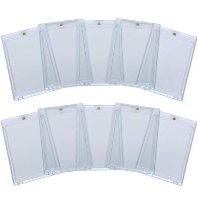 China Transparent UV Protection 35pt Magnetic Card Holder Top Loaders, Sleeves, Mini Snap Holders for sale