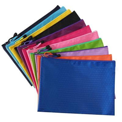 China Recyclable Reusable Waterproof Durable Zipper Folder Document Folder Pockets Travel Bags for sale