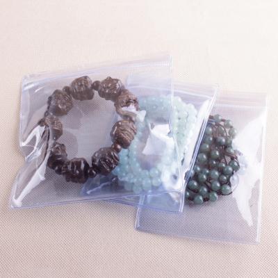 China Recyclable Wholesale Self Sealed Clear Plastic PVC Bag Jewelry Bags for sale