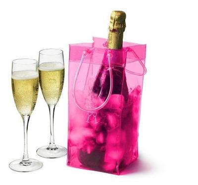 China Professional Promotional Portable Clear Wine Waterproof Tote Bag Pvc Wine Bags For Bottles for sale