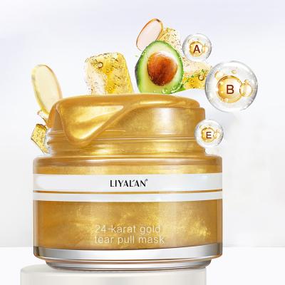 China Hot Selling Moisturizer Pore Anti Aging Moisturizing 24k Hot Selling Blackhead Face Mask Cleansing Gold Peel Off Face Mask for sale