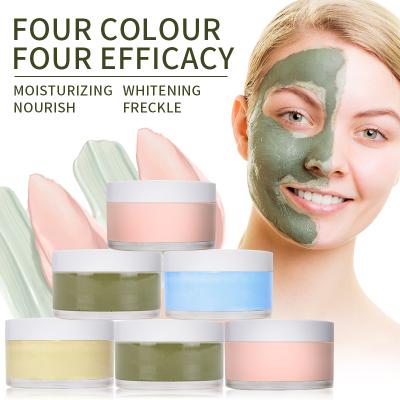 China Wholesale Moisturizer Nourish Skin Care Clean Green Tea Colorful Mud Whiten Natural Organic Clay Facial Mask for sale