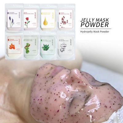 China Anti-Wrinkle Private Label Plant Essence Face And Body Natural Organic Facial Moisturizing Hydrojelly Peel Off Hydro Jelly Mask Powder for sale