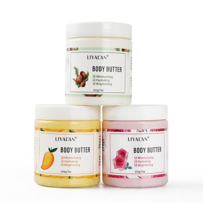 China Moisturizer Recommend Private Label Shea Body Butter Natural Organic Moisturizer Fruit Mango Body Lotion for sale