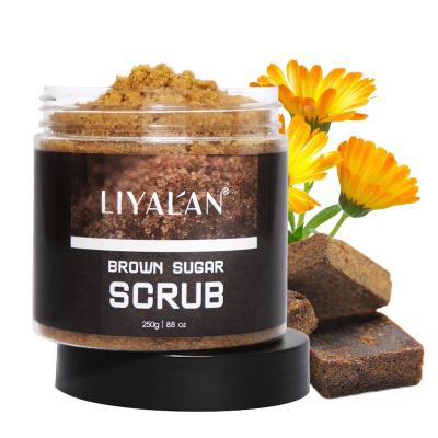 China Best Selling Natural Organic Exfoliator Skin Care Face&Body Scrub Private Label Brown Sugar Scrub for sale