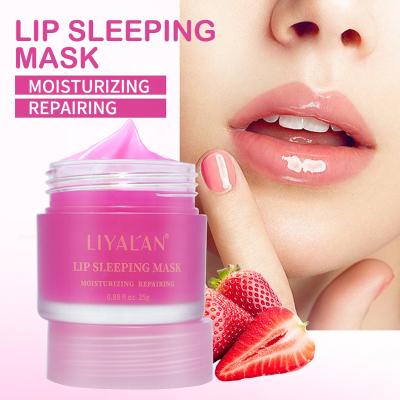 China Moisturizer Private Label Lip Care Nourishing Blue Rose Vegan Lip Sleep Hydration Natural Organic Mask for sale