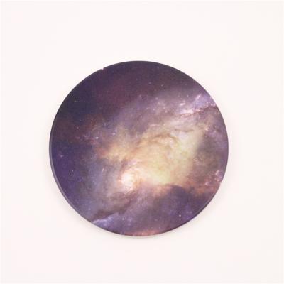 China Viable Ceramic Round Nebula Water Absorbing Restaurant Dining Table Cup Coasters for sale