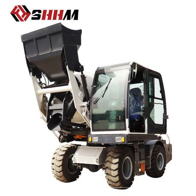 China Building Material Shops 4 Cubic Meter Automatic Concrete Mixer Feeding Truck for sale