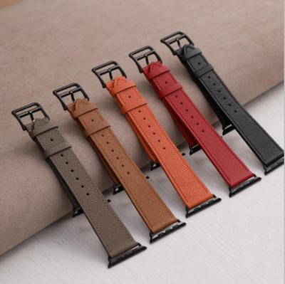 China Fanshion Watch Bands 38mm 41mm 42mm Leather Strap Epsom Apple Leather Watch Bands French Custom Women Men Watch Bands for sale