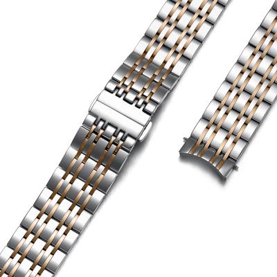 China Wholesale 316L Stainless Steel Silver Watch Strap Replacement For Tissot Couturier T085 For Men Women Watch Band for sale