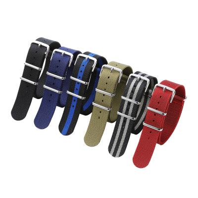 China Fanshion's Latest 22mm Wholesale NATO Nylon Watch Strap for sale