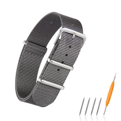 China 18mm 20mm 22mm Fashion/Luxury Fabric Zulu Wrist Watchband Nato Watch Fabric Nylon Strap for sale