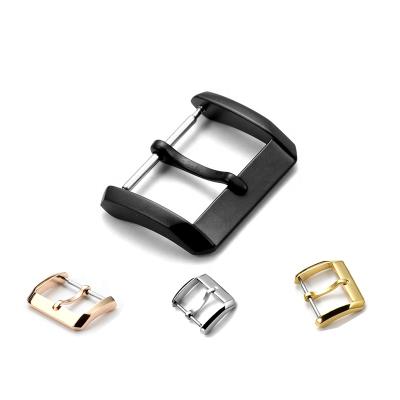 China wholesale 316L Stainless Steel For Apple Watch Strap Clasp 20mm Pure Stainless Steel Metal Buckle Pin Buckle Watch Clasp for sale