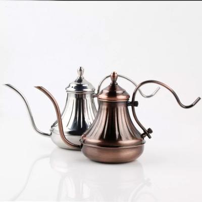 China Durable Stainless Steel Silver Copper Gold Spill Over Coffee Pot Coffee Drip Pot for sale