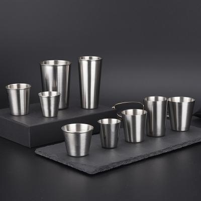 China Ayer 201/304 Stainless Steel Sole Small Drink Cup Viable 1oz Shot Cup Custom Cheap for sale