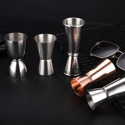 China Viable Cocktail Bar Counter Cup Special Blender Cup Double Head Measuring Cup Set Stainless Steel for sale