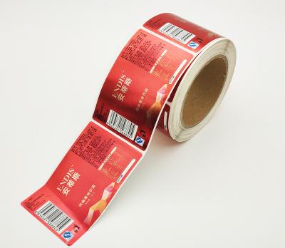 China Scratch Off Logo Printing Glossy Stickers Roll Cosmetic Die Cut Packaging Label Rolls Bottle Adhesive Customized for sale