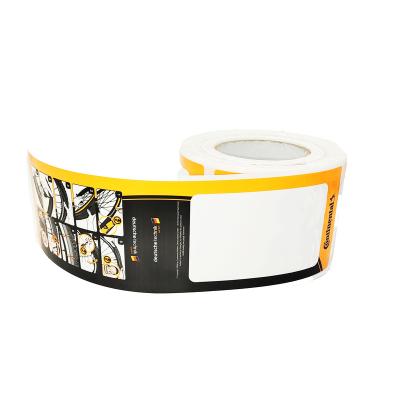 China Tire Label Blank Adhesive Labels Waterproof Continental Paper For Tires Label Blank Sticker for sale