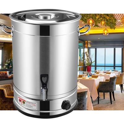 China Keep Warm 201 Stainless Steel Single Wall Non Rust Electric Hot Water Boiler Drinking Urn For Hotel for sale