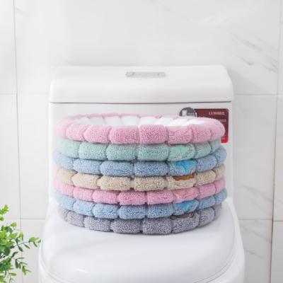 China Modern Universal Hot Soft Washable Toilet Seat Cover Mat Set For Home Decoration Closestool Mat Seat Case Toilet Cover Seat for sale