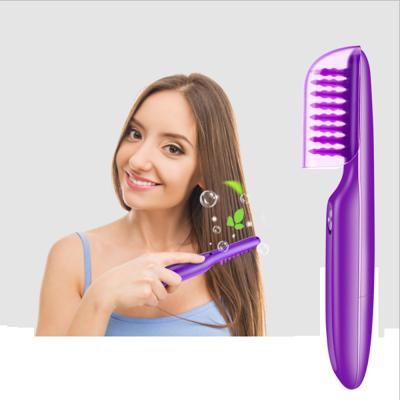 China Electric Massage Detangling Hair Brush Battery Operated Comb Tangle Soft Hair Care Detangler For Wet Dry Hair Styling Tools Women for sale