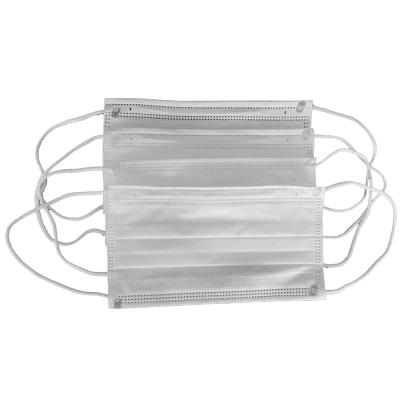 China Unisex-Adult White Color 3ply Dust Mask Supplier China Non Woven Fabric Breathable 50 Pcs Disposable Earloop 3 Layer Mask for sale