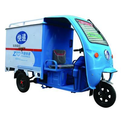 China Electric enclosed cargo food truck tricycle for adults for delivery for sale