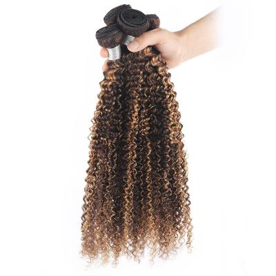 China 40-50Inch Virgin Hair Curl 613 Kinky Curly Hair Bundles Wholesale Brazilian Curly Hair Weave Bundles for sale