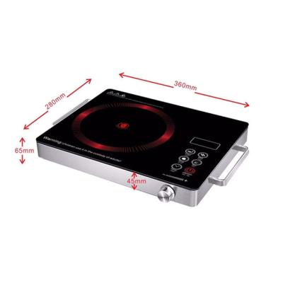 China Hotel New Design 2000 W High Stainless Multifunction Firepower Electric Infrared Cooker For Home Use Spare Parts Led Display for sale