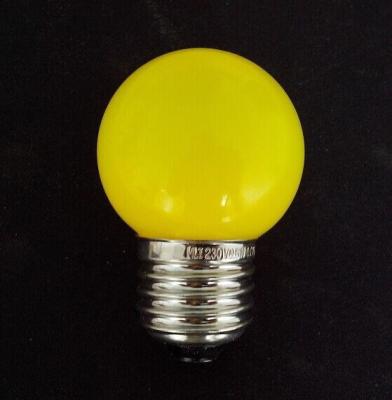 China Long life energy saving e27 220v g45 1w small size colored led light bulb for sale