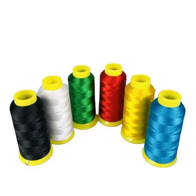 China HT98 Thread 210d/3 High Temperature Resistant High Tensile High Tenacity Dyed Polyester Filament Yarn Dyed Embroidery Thread for sale