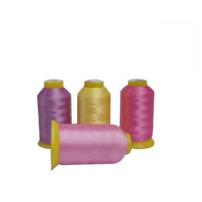 China High tenacity PT52 50D 2 100 5000m polyester sewing thread embroidery thread dyed embroidery thread for embroidery for sale