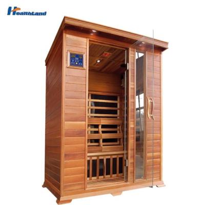 China Computer Control Panel 3 Person Cedar Wood Far Infrared Infraspa IR Sauna for sale