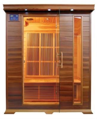 China CARBON HOT HEATER SAUNA Computer Control Panel SALE INFRAED CANADIAN HEMLOCK WOOD for sale