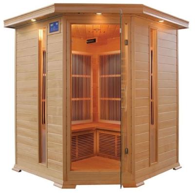 China Computer Control Panel Hemlock Sauna and Steam Bath Indoor Wet Dry Infrared Outdoor Sauna Best for Sale 4person for sale