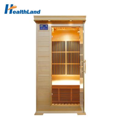 China Computer Control Panel EMF One Luxury Low Person Infrared Sauna for sale