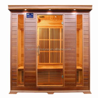 China 4 Person Computer Control Panel Zero EMF Carbon Heater Sauna Room for sale