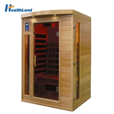 China Computer Control Panel Made In China Far Infrared Wooden Sauna Cabin for sale