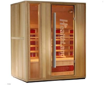 China Computer Control Panel Hot Sale Wood Hemlock Heater Far Infrared Ceramic Sauna Room for sale