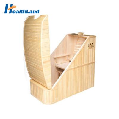 China Computer Control Panel Best Selling Mini 1 Person Half Body Infrared Sauna for sale