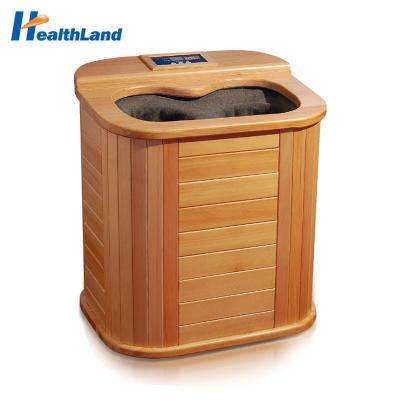 China Computer Control Panel Canadian Hemlock Far Infrared Wooden Foot Sauna, Carbon Fiber Heater, Foot Massager for sale