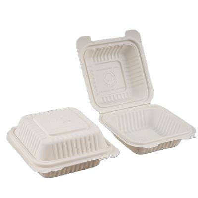 China Compostable Biodegradable Within 180 Days Cornstarch Food Disposable Container Cornstarch Take-Out Food Container for sale