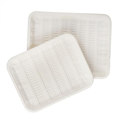 China Disposable Biodegradable Meat Food Disposable Lunch Tray Cornstarch Food Disposable Lunch Trays Suppliers for sale